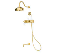 Душевой комплект встраиваемый Boheme Medici смеситель душ излив бронза 308-SW