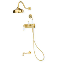 Душевой комплект встраиваемый Boheme Medici смеситель душ излив бронза 308-SW