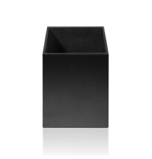 Корзина для белья Decor Walther Brownie WB 25.5x25.5x30 см черная кожа 0925060