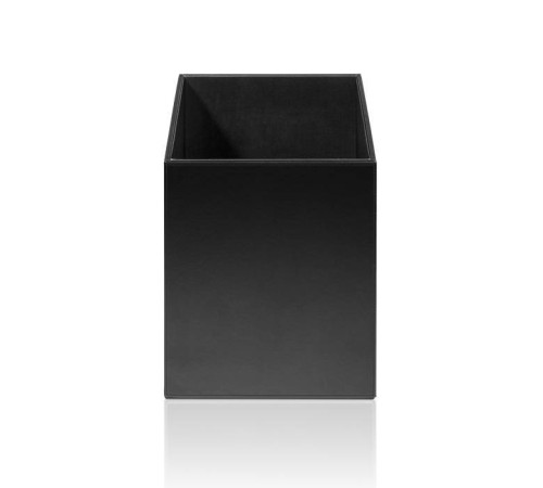 Корзина для белья Decor Walther Brownie WB 25.5x25.5x30 см черная кожа 0925060