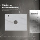 Столешница Aquanet Flat 60 с отверстием слева мрамор 00345775