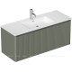 Тумба под раковину Allen Brau GRAVITY 120 1 ящик с фрезеровкой олива матовый 1.370019.CGM