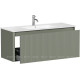 Тумба под раковину Allen Brau GRAVITY 120 1 ящик с фрезеровкой олива матовый 1.370019.CGM