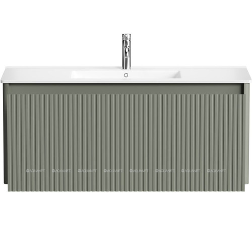 Тумба под раковину Allen Brau GRAVITY 120 1 ящик с фрезеровкой олива матовый 1.370019.CGM