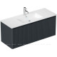 Тумба под раковину Allen Brau GRAVITY 120 1 ящик с фрезеровкой антрацит матовый 1.370019.AM