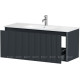 Тумба под раковину Allen Brau GRAVITY 120 1 ящик с фрезеровкой антрацит матовый 1.370019.AM