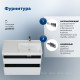 Тумба с раковиной Aquanet Nova Lite 2.0 90 R 2 ящика белый глянец 00365927