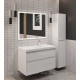 Тумба с раковиной Aquanet Nova Lite 2.0 90 R 2 ящика белый глянец 00365927