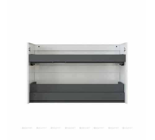 Тумба с раковиной Aquanet Nova Lite 2.0 90 R 2 ящика белый глянец 00365927