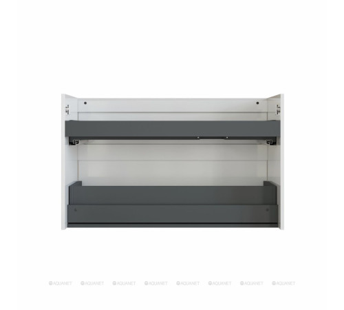 Тумба под раковину Aquanet Nova Lite 2.0 100 L 2 ящика белый глянец 00346313