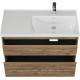 Тумба под раковину Aquanet Nova Lite 2.0 90 R 2 ящика дуб рустикальный 00346317