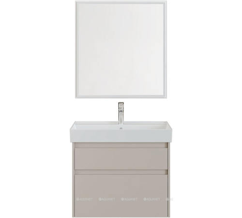 Тумба с раковиной Aquanet Nova Lite 2.0 75 2 ящика бежевый 00348192