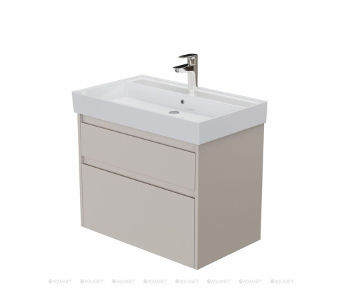 Тумба с раковиной Aquanet Nova Lite 2.0 75 2 ящика бежевый 00348192