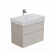 Тумба с раковиной Aquanet Nova Lite 2.0 75 2 ящика бежевый 00348192