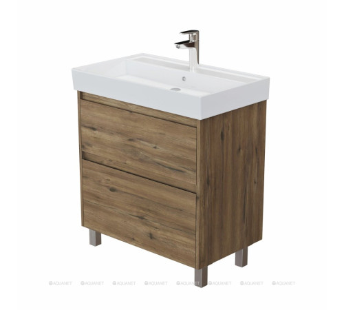 Тумба с раковиной Aquanet Nova Lite 2.0 75 напольная дуб рустикальный 00348196