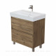 Тумба с раковиной Aquanet Nova Lite 2.0 75 напольная дуб рустикальный 00348196