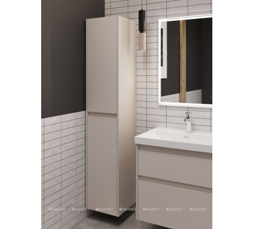 Шкаф-пенал Aquanet Nova Lite 2.0 35 бежевый 00346352