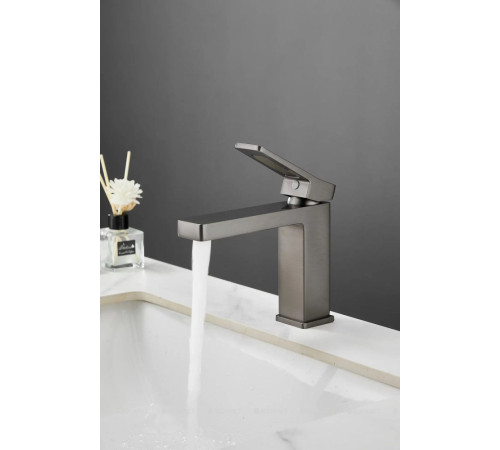 Смеситель для раковины Haiba HB10732-3 оружейная сталь HB10732-3