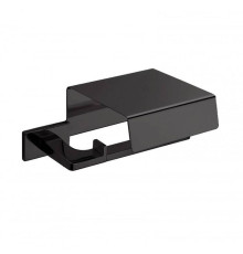 Держатель для туалетной бумаги с крышкой Colombo Design Look черный матовый B1691.NM