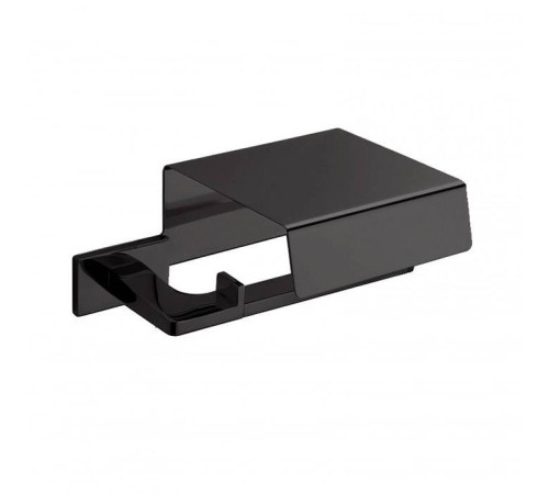 Держатель для туалетной бумаги с крышкой Colombo Design Look черный матовый B1691.NM