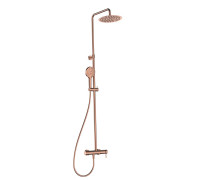 Душевая система со смесителем AQUAMET Ø250 мм излив медь шлифованная AQM8011BC