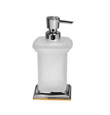 Дозатор для жидкого мыла настольный Colombo Design Portofino хром/золото B9326.CR2-VAN