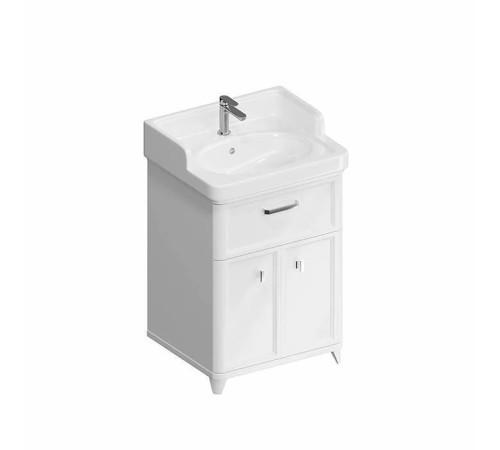 Тумба напольная Kerama Marazzi Pompei 60 см с ящиком и дверцами белый глянцевый PO.M.60.1\WHT