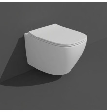 Унитаз подвесной Simas Juniper 53x37 см Tornado белый глянец JU18bi