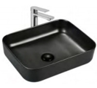 Раковина Splendy Bliss 500x390x130 мм без отверстия цвет черный матовый BL10550T0NBM