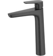 Смеситель для раковины Aquanet Бетта высокий 230 мм матовый черный AQ1104MB