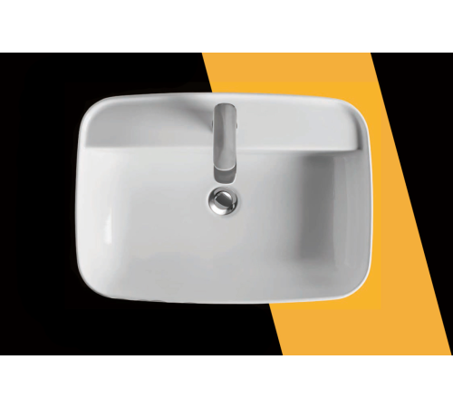 Раковина накладная Kerasan Tribeca 60х43 см 1 отверстие белый 514001