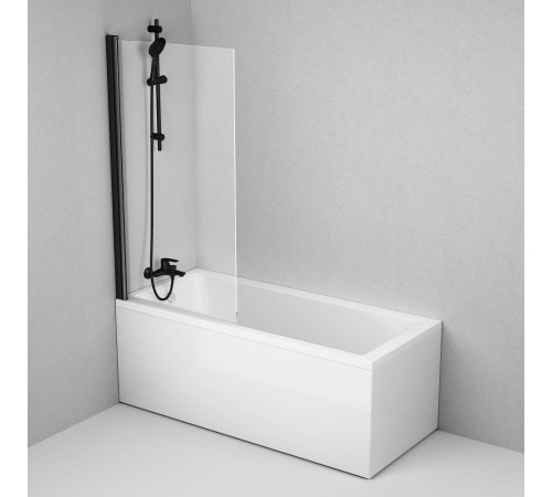 Шторка для ванны AM.PM Gem 80х140 см поворотная W90BS-D080-140BT