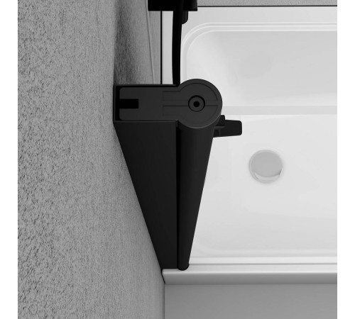 Шторка для ванны AM.PM Gem 80х140 см поворотная W90BS-D080-140BT