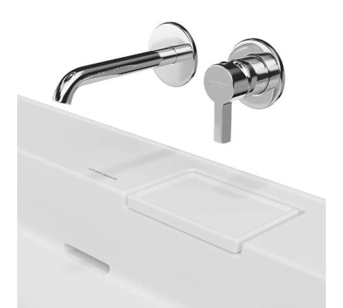 Раковина подвесная Kerama Marazzi Logica 90х48 см без отверстия белый глянец LO.wb.90.0