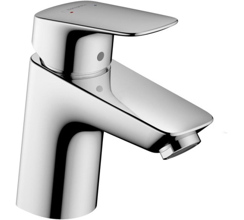 Смеситель для раковины hansgrohe Logis 70 однорычажный со сливным гарнитуром хром 71070000