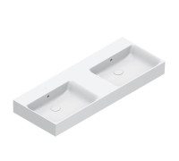 Раковина двойная подвесная Catalano Premium 120x47 см без отверстия белый глянцевый 0221220001