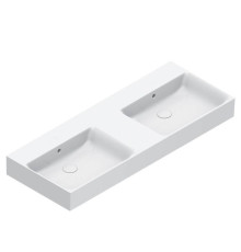 Раковина двойная подвесная Catalano Premium 120x47 см без отверстия белый глянцевый 0221220001