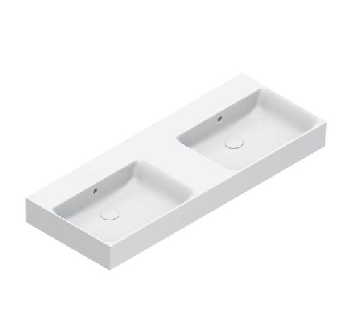Раковина двойная подвесная Catalano Premium 120x47 см без отверстия белый глянцевый 0221220001