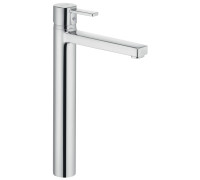 Смеситель для свободностоящей раковины Kludi Zenta высокий 258 мм гладкий корпус 382570575