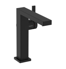 Смеситель для раковины Hansgrohe Tecturis E 150 Fine CoolStart с клапаном push-open матовый черный 73040670