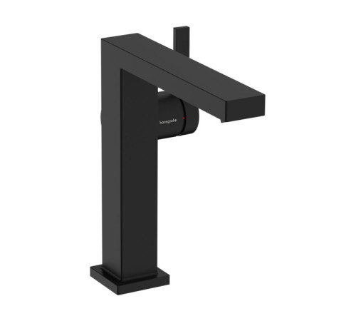 Смеситель для раковины Hansgrohe Tecturis E 150 Fine CoolStart с клапаном push-open матовый черный 73040670