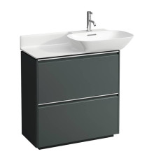 Тумба с раковиной Laufen INO 77х35х78 см напольная 2 ящика интенсивный серый 8.1330.1.000.104.1 / 4.0300.2.110.266.1