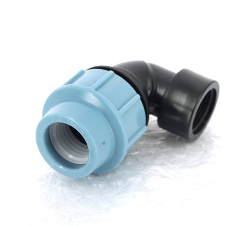 Угольник обжимной Unidelta Deltone 32х1 внутренняя резьба для ПНД труб 1009032004