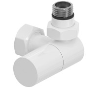 Вентиль регулировки температуры Сунержа 3D правый цилиндр G 1/2 x G 3/4 белый глянец 12-1403-1234