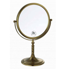 Зеркало косметическое настольное Boheme Medici круглое увеличение 3x бронза 502