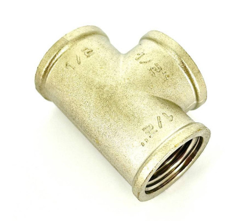 Тройник латунный никелированный LD Pride 1/2 ВР-ВР-ВР LD.67.514.15