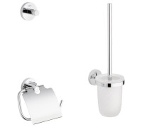 Набор аксессуаров 3 в 1 GROHE Essentials (крючок, держатель бумаги, ершик) хром 40407001