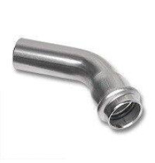 Отвод 45° из нержавеющей стали пресс SANHA NiroSan 22 мм ВПр-НПр 6904022