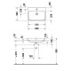 Раковина Duravit Happy D.2 Plus 60х46 см 1 отверстие с переливом Anthracite matt 2360601300
