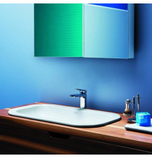 Раковина Azzurra Glaze 69х38 см без отверстия GLLI06938000BI